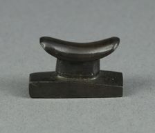 Amulet of a Headrest, Egypt, Late Period, Dynasties 26-31 (664-332 BCE). Creator: Unknown