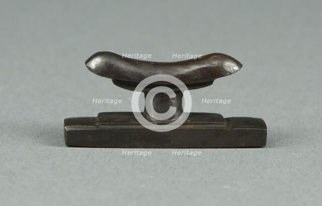 Amulet of a Headrest, Egypt, Late Period, Dynasty 26-31 (664-332 BCE). Creator: Unknown.