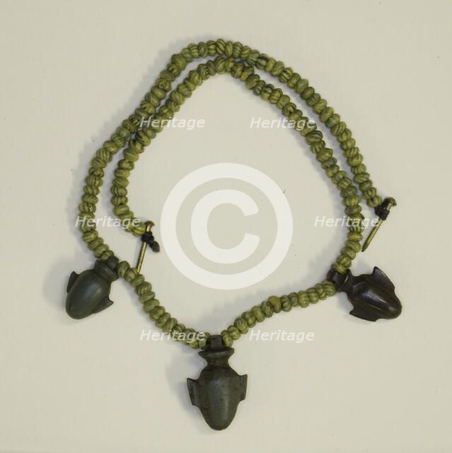 Amulet of a Heart, Egypt, Late Period, Dynasty 26-31 (664-332 BCE). Creator: Unknown.