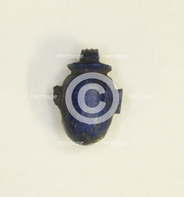Amulet of a Heart, Egypt, Third Intermediate Period, Dynasty 21-25 (1070-656 BCE). Creator: Unknown.