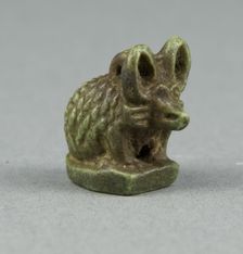 Amulet of a Hedgehog, Egypt, New Kingdom-Third Intermediate Period (about 1550-664 BCE). Creator: Unknown