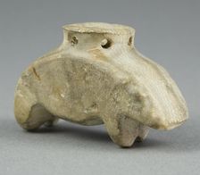 Amulet of a Hippopotamus, Egypt, Predynastic Period, Naqada II-III (about 3500-3000 BCE). Creator: Unknown
