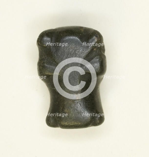 Amulet of a Hippopotamus Head, Egypt, Middle Kingdom, Dynasty 12 (about 1985-1773 BCE). Creator: Unknown.