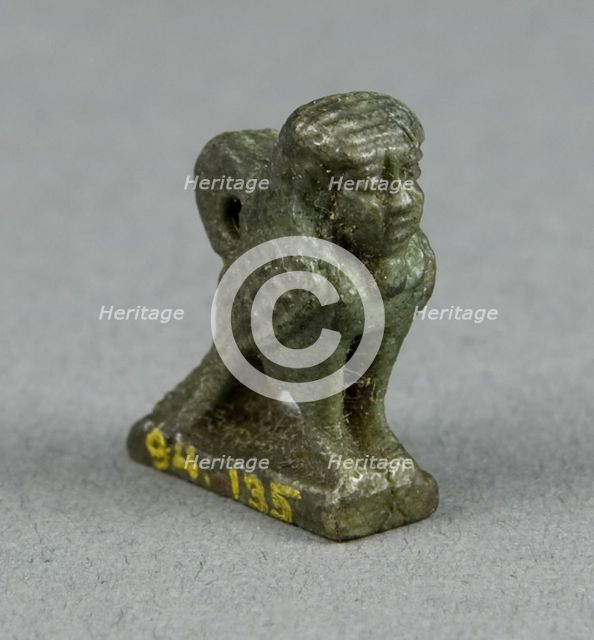 Amulet of a Human-headed Ba Bird, Egypt, Third Intermediate Period-Ptolemaic Period... Creator: Unknown.