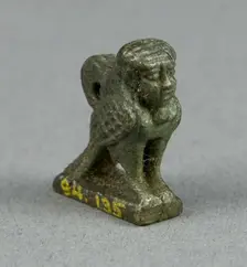 Amulet of a Human-headed Ba Bird, Egypt, Third Intermediate Period-Ptolemaic Period... Creator: Unknown