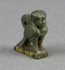 Amulet of a Human-headed Ba Bird, Egypt, Third Intermediate Period-Ptolemaic Period... Creator: Unknown