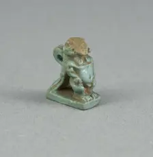 Amulet of a Hybrid Deity (Body of Dwarf, Ram Head, Bird Wings and Tail), Egypt, Late Period... Creator: Unknown
