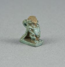 Amulet of a Hybrid Deity (Body of Dwarf, Ram Head, Bird Wings and Tail), Egypt, Late Period... Creator: Unknown
