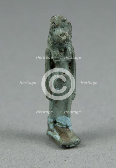 Amulet of a Lion-Headed Goddess, Egypt, Third Intermediate Period, Dynasties 21-25 (abt 1069-664 BCE Creator: Unknown.