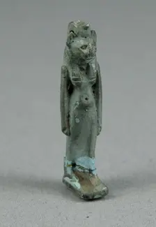Amulet of a Lion-Headed Goddess, Egypt, Third Intermediate Period, Dynasties 21-25 (abt 1069-664 BCE Creator: Unknown