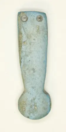 Amulet of a Menat Counterpoise, Egypt, New Kingdom, Dynasty 18 (about 1550-1295 BCE). Creator: Unknown