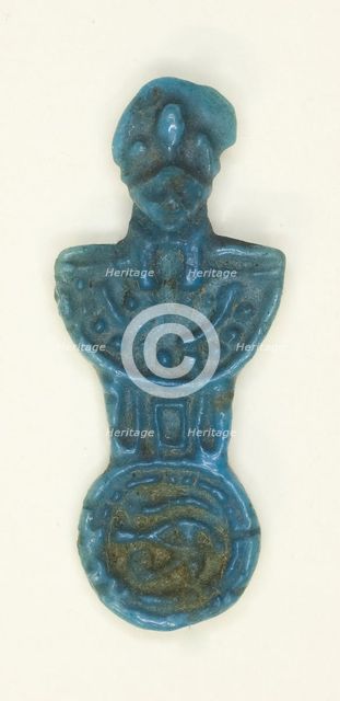 Amulet of a Menat Counterpoise with Lion-headed Goddess, Egypt, Third Intermediate Period-Late... Creator: Unknown.