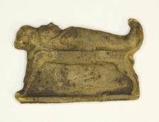 Amulet of a Mummy Lying on a Bier, Egypt, Late Period-Ptolemaic Period (7th century-1st century BCE) Creator: Unknown