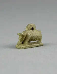 Amulet of a Sow, Egypt, Third Intermediate Period, Dynasty 21-25 (1070-656 BCE). Creator: Unknown