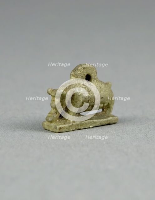 Amulet of a Sow, Egypt, Third Intermediate Period, Dynasty 21-25 (1070-656 BCE). Creator: Unknown.