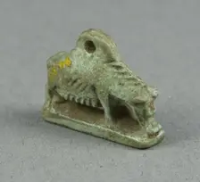 Amulet of a Sow, Egypt, Third Intermediate Period-Late Period, Dynasties 21-31 (about 1069-332 BCE). Creator: Unknown