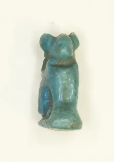Amulet of a Seated Cat (the Goddess Bastet), Egypt, Third Intermediate-Late Period (?)... Creator: Unknown