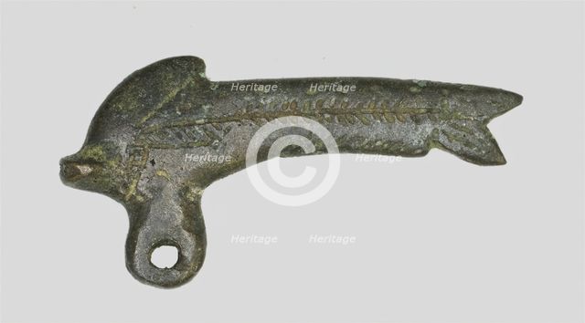 Amulet of a Shilbe Fish, Egypt, Late Period, Dynasty 26-31 (664-332 BCE). Creator: Unknown.