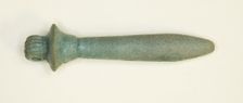 Amulet of a Papyrus Column, Egypt, Late Period, Dynasty 26-30 (664-343 BCE). Creator: Unknown