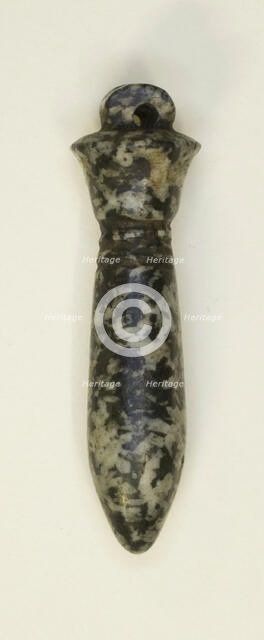 Amulet of a Papyrus Column, Egypt, Third Intermediate Period, Dynasty 21-25 (1070-656 BCE). Creator: Unknown.