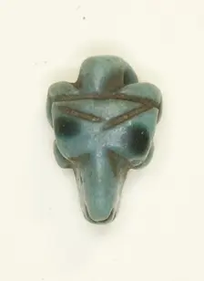 Amulet of a Ram's Head, Egypt, New Kingdom-Later Period? (about 1500-664 BCE). Creator: Unknown