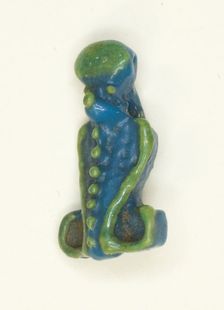 Amulet of a Uraeus with Sun Disk, Egypt, Late Period, Dynasty 26-31 (664-332 BCE). Creator: Unknown