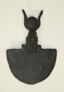 Amulet of an Aegis with the Head of Hathor, Egypt, Third Intermediate Period-Late Period, Dynasties. Creator: Unknown