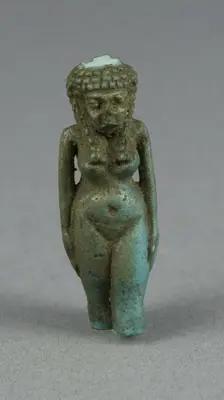 Amulet of an Unidentified Goddess (?), Egypt, Ptolemaic Period (?) (4th-1st century BCE). Creator: Unknown
