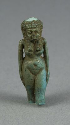 Amulet of an Unidentified Goddess (?), Egypt, Ptolemaic Period (?) (4th-1st century BCE). Creator: Unknown