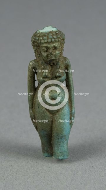 Amulet of an Unidentified Goddess (?), Egypt, Ptolemaic Period (?) (4th-1st century BCE). Creator: Unknown.