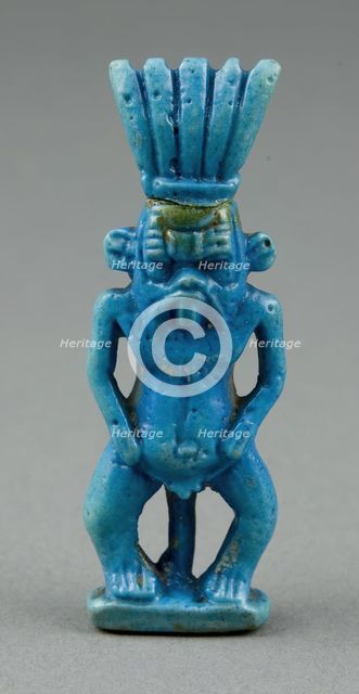 Amulet of Bes, Egypt, Third Intermediate Period, Dynasty 21-25 (1070-656 BCE). Creator: Unknown.