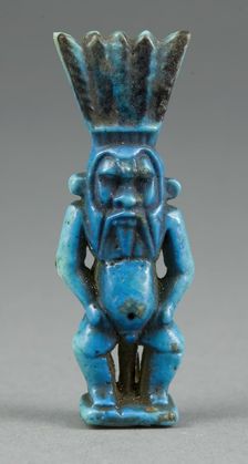 Amulet of Bes, Egypt, Late Period-Ptolemaic Period (664-30 BCE). Creator: Unknown