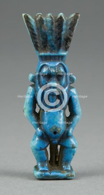 Amulet of Bes, Egypt, Late Period-Ptolemaic Period (664-30 BCE). Creator: Unknown.