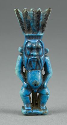 Amulet of Bes, Egypt, Late Period-Ptolemaic Period (664-30 BCE). Creator: Unknown