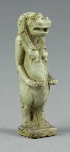 Amulet of Taweret, Egypt, Third Intermediate Period-Late Period (about 1069-332 BCE). Creator: Unknown