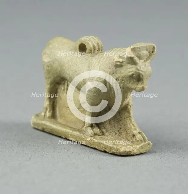 Amulet of the Apis Bull, Egypt, Late Period, Dynasties 26-31 (664-332 BCE). Creator: Unknown.