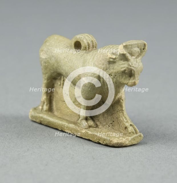 Amulet of the Apis Bull, Egypt, Late Period, Dynasties 26-31 (664-332 BCE). Creator: Unknown.