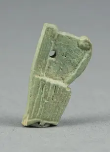 Amulet of the Crown of Lower Egypt, Egypt, Third Intermediate Period, Dynasty 21-25 (1070-656 BCE). Creator: Unknown