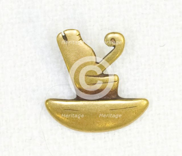 Amulet of the Double Crown, Egypt, Ptolemaic Period (332-30 BCE). Creator: Unknown.