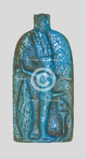 Amulet of the God Amun-Ra Kamutef, Egypt, Late Period, Dynasty 26-31 (664-332 BCE). Creator: Unknown.