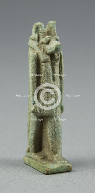 Amulet of the God Anubis, Egypt, Late Period, Dynasties 26-31 (664-332 BCE). Creator: Unknown.