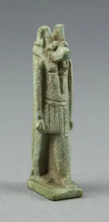 Amulet of the God Anubis, Egypt, Late Period, Dynasties 26-31 (664-332 BCE). Creator: Unknown