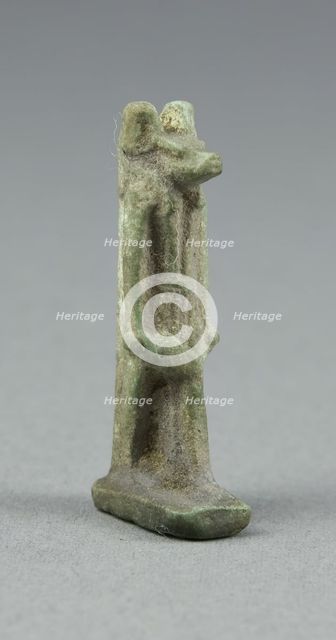 Amulet of the God Anubis, Egypt, Late Period, Dynasties 26-31 (664-332 BCE). Creator: Unknown.