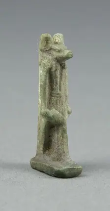 Amulet of the God Anubis, Egypt, Late Period, Dynasties 26-31 (664-332 BCE). Creator: Unknown