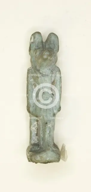 Amulet of the God Anubis, Egypt, Late Period, Dynasties 26-31 (664-332 BCE). Creator: Unknown.
