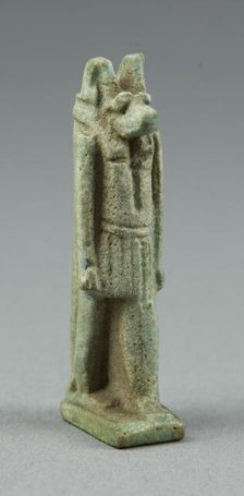 Amulet of the God Anubis, Egypt, Late Period, Dynasties 26-31 (664-332 BCE). Creator: Unknown