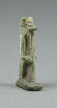 Amulet of the God Anubis, Egypt, Late Period, Dynasties 26-31 (664-332 BCE). Creator: Unknown