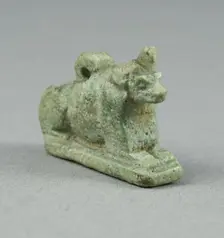 Amulet of the God Anubis, Egypt, Late Period-Ptolemaic Period (?) (7th-1st centuries BCE). Creator: Unknown