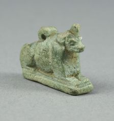 Amulet of the God Anubis, Egypt, Late Period-Ptolemaic Period (?) (7th-1st centuries BCE). Creator: Unknown