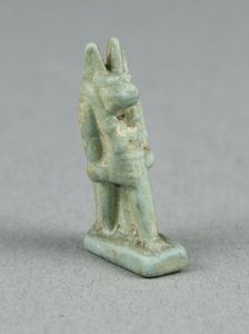 Amulet of the God Anubis, Egypt, Late Period-Ptolemaic Period (664-30 BCE). Creator: Unknown